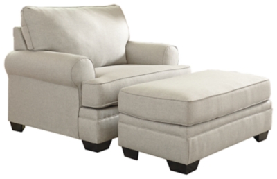 Large chair with discount ottoman