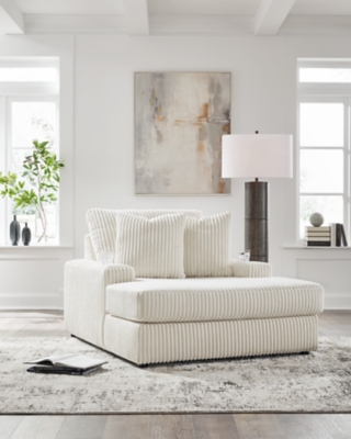 Lindyn Oversized Chaise, Ivory