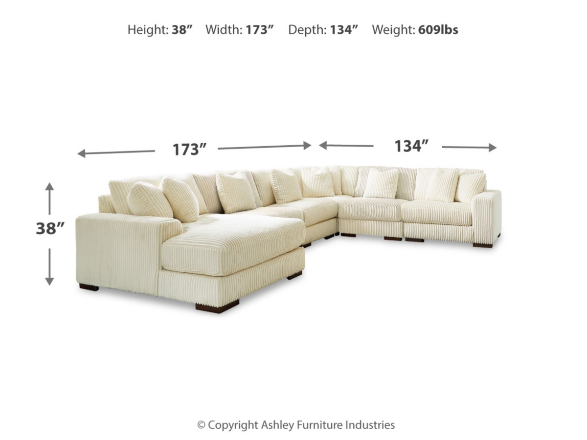 Lindyn 6 Piece Sectional with Chaise
