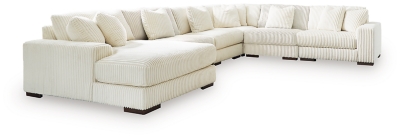 Lindyn 6-Piece Sectional with Chaise, Ivory, large