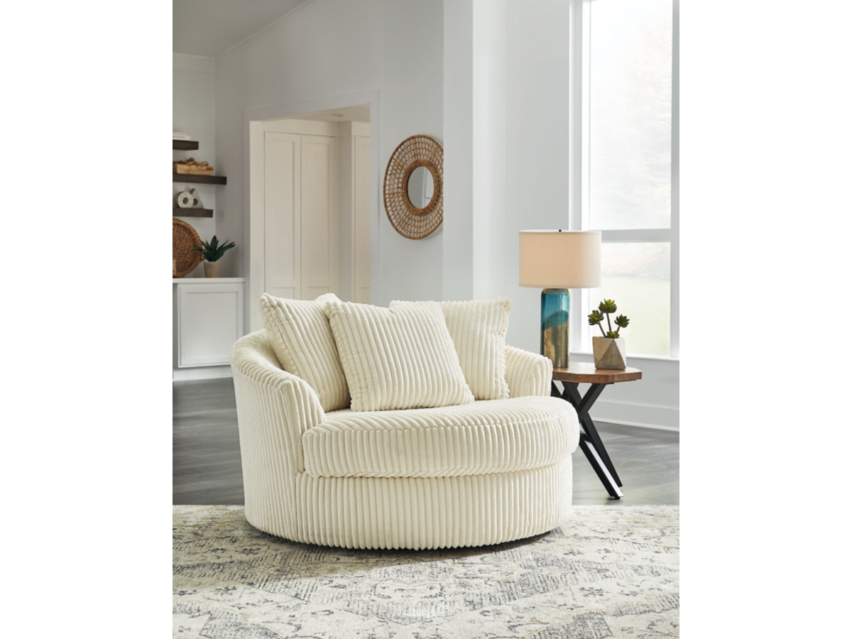 Oversized swivel deals chair ashley furniture