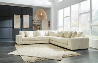 Lindyn 5-Piece Modular Sectional, Ivory