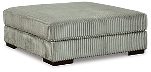 Lindyn Oversized Accent Ottoman, Fog, large