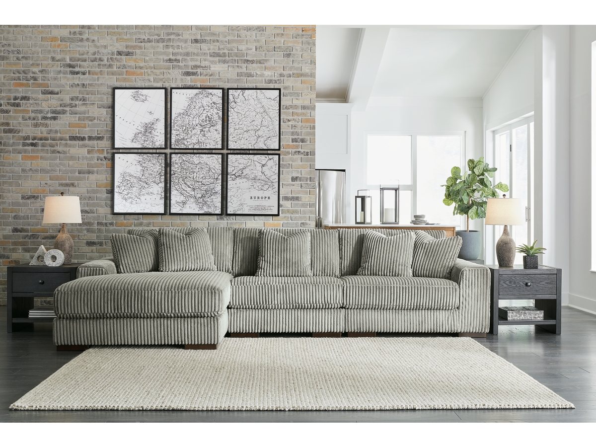 Three piece deals sectional with chaise