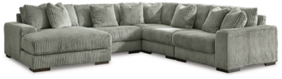 Lindyn 5-Piece Modular Sectional with Chaise, Fog