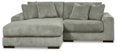 Lindyn 2-Piece Modular Loveseat with Chaise, Fog