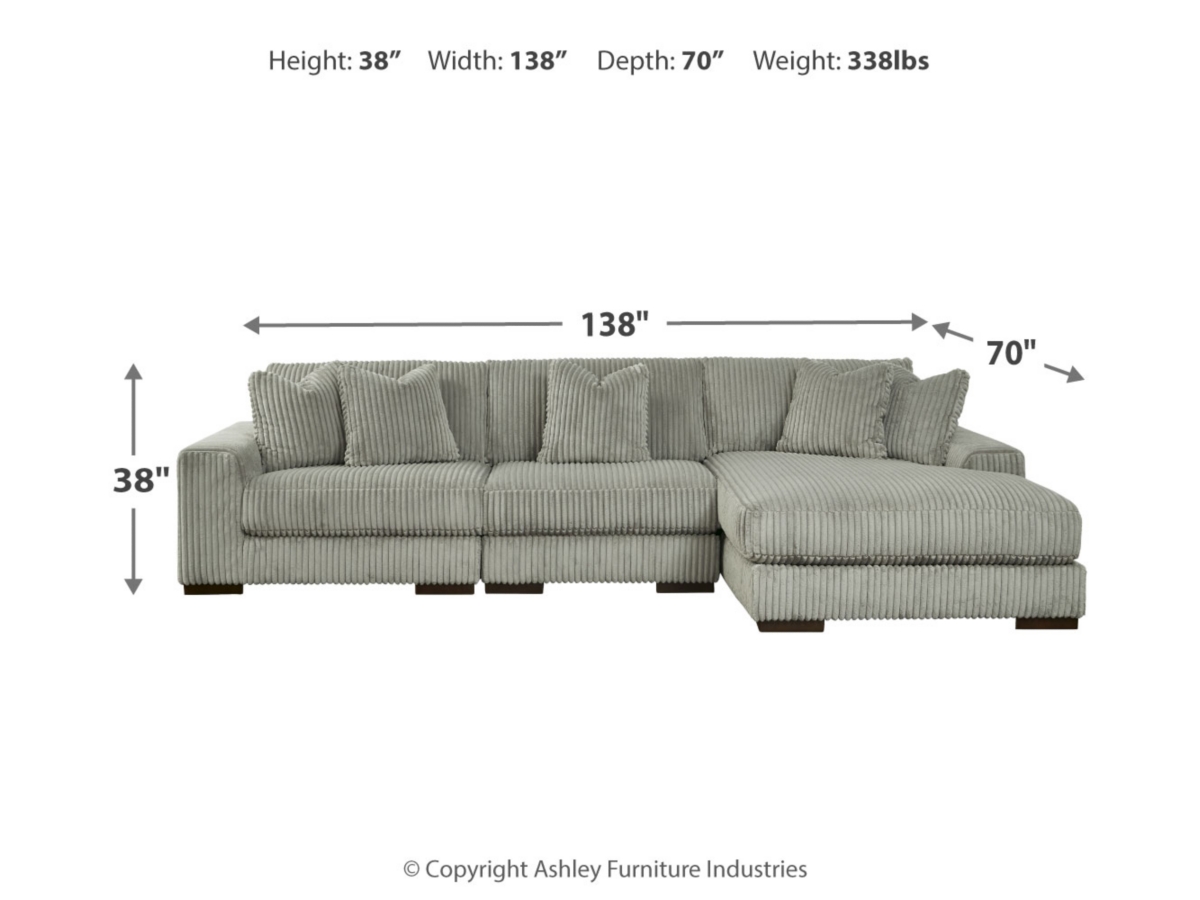 Lindyn 3 Piece Sectional with Chaise