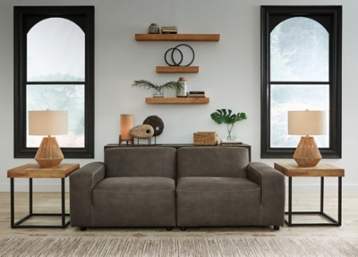 Allena 2-Piece Sectional Loveseat, Gunmetal