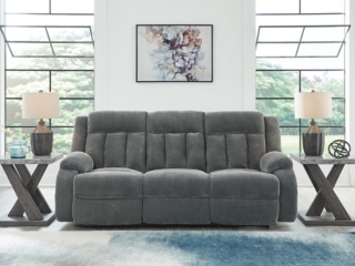 Greely Bend Power Reclining Sofa with Drop Down Table