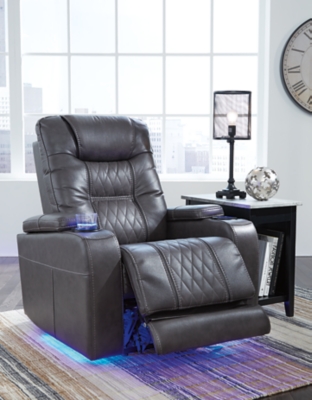 Composer Power Recliner, Gray, large