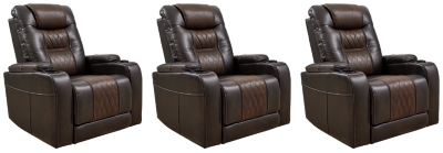 Composer 3-Piece Home Theater Seating, Brown
