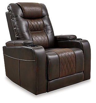 Composer Power Recliner, Brown, large