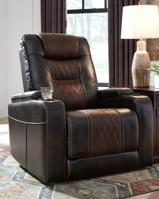 Composer Power Recliner, Brown, large