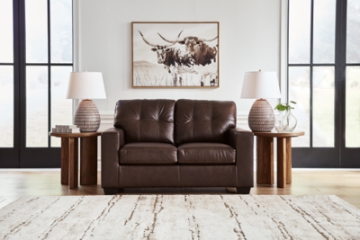 2170635 Santorine Loveseat Leather, Dark Brown sku 2170635