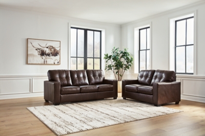Santorine Sofa and Loveseat, Dark Brown, rollover