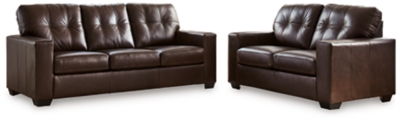 Santorine Sofa and Loveseat, Dark Brown, large