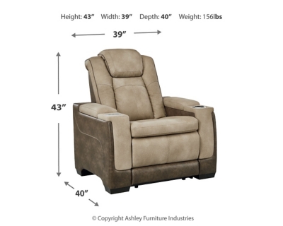 Next-Gen DuraPella Power Recliner, Sand, large