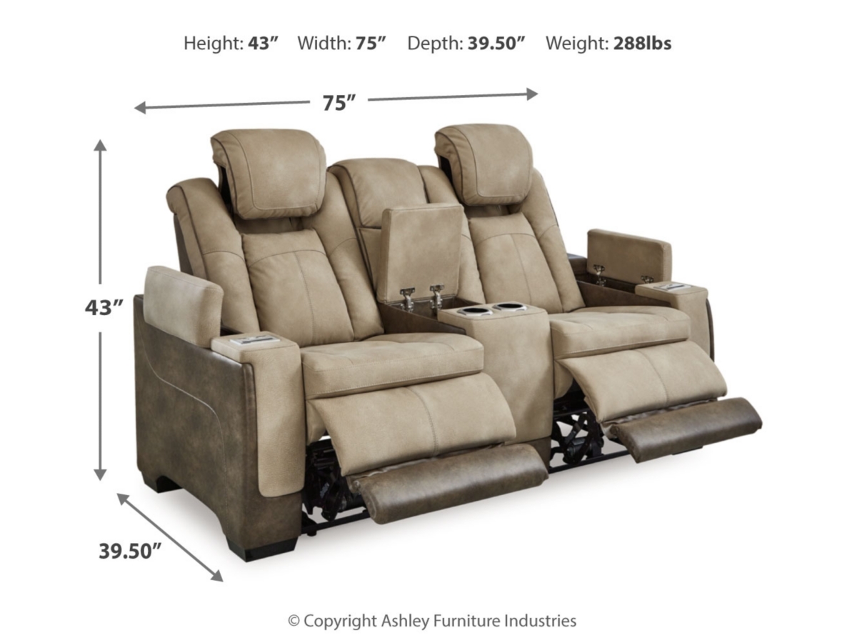 Next-Gen DuraPella Performance Fabric Dual Power Reclining