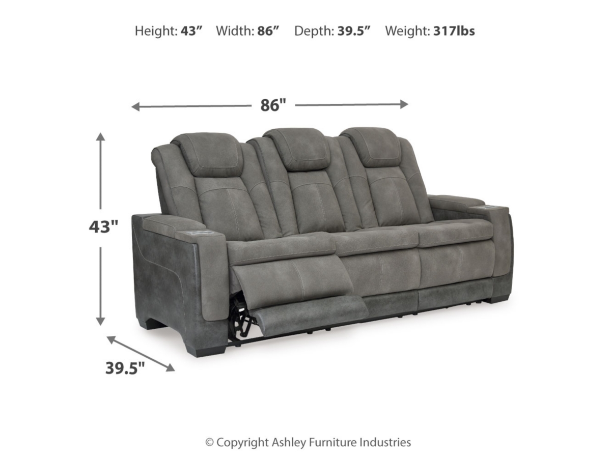 Next-Gen DuraPella Performance Fabric Dual Power Reclining Sofa