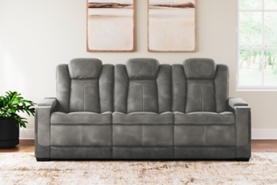 Next-Gen DuraPella Performance Fabric Dual Power Reclining Sofa, Slate