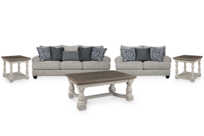 APG-22302-5P Morren Sofa and Loveseat with Coffee Table and 2 E sku APG-22302-5P