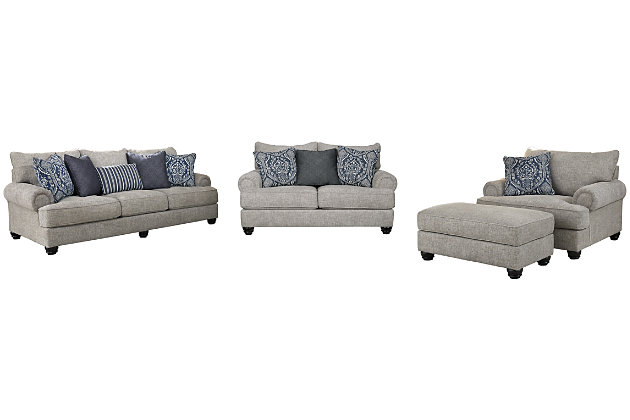 Morren Sofa Loveseat Chair And, Sofa Loveseat Chair And Ottoman