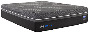 Sealy Silver Chill Plush Queen Mattress, Black/Gray, large