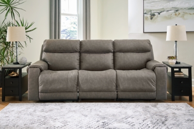 Starbot 3-Piece Dual Power Reclining Modular Sofa, Fossil