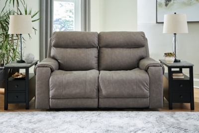 Starbot 2-Piece Dual Power Reclining Modular Loveseat, Fossil