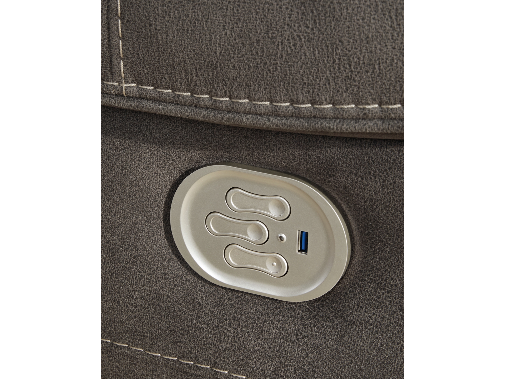 Image 6 of Hoopster 6-Piece Triple Power Reclining Sectional with Touchscreen Console