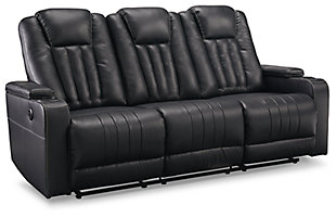 Center Point Reclining Sofa with Drop Down Table, , large