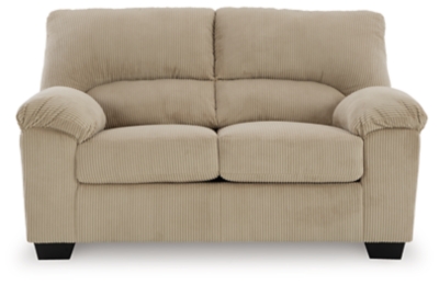 SimpleJoy Loveseat, Sand, large