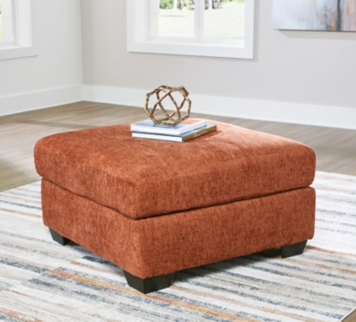 Aviemore Oversized Accent Ottoman, Spice