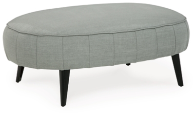 Hollyann Oversized Accent Ottoman, Gray, large