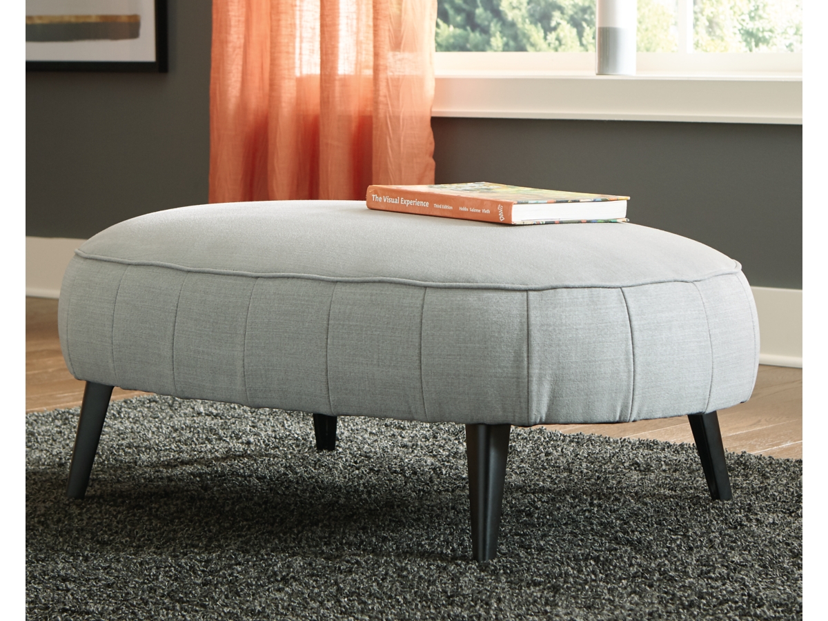 Hollyann Oversized Accent Ottoman - Gray Hollyann Oversized Accent Ottoman - Gray