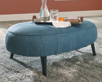 Hollyann Oversized Accent Ottoman, Blue, rollover
