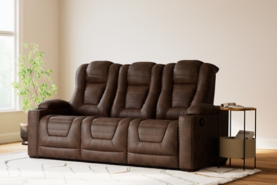 2450515 Owners Box Dual Power Reclining Sofa, Thyme sku 2450515