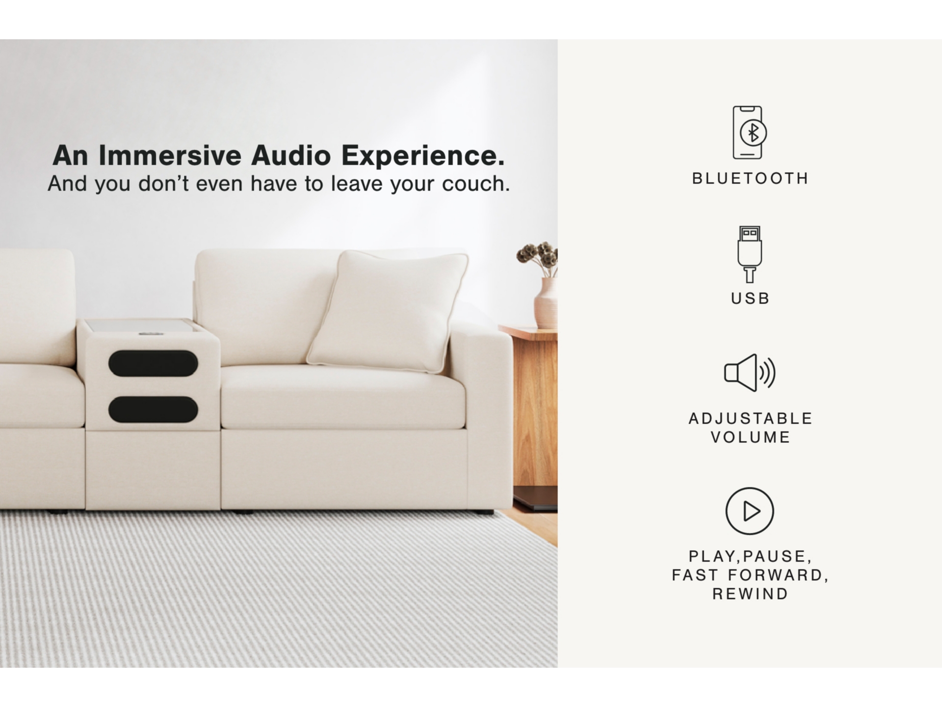 Image 2 of ModmaxModular Next-Gen Nuvella™ Performance Fabric Sectional Oyster 