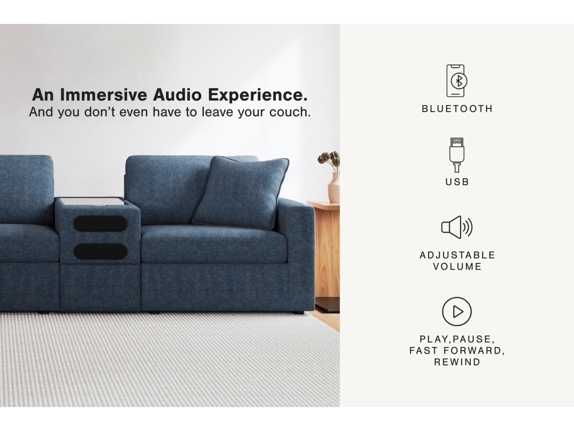 Image 4 of Modmax Performance Fabric Modular Sectional Granite ,Ink ,Oyster ,Spice 