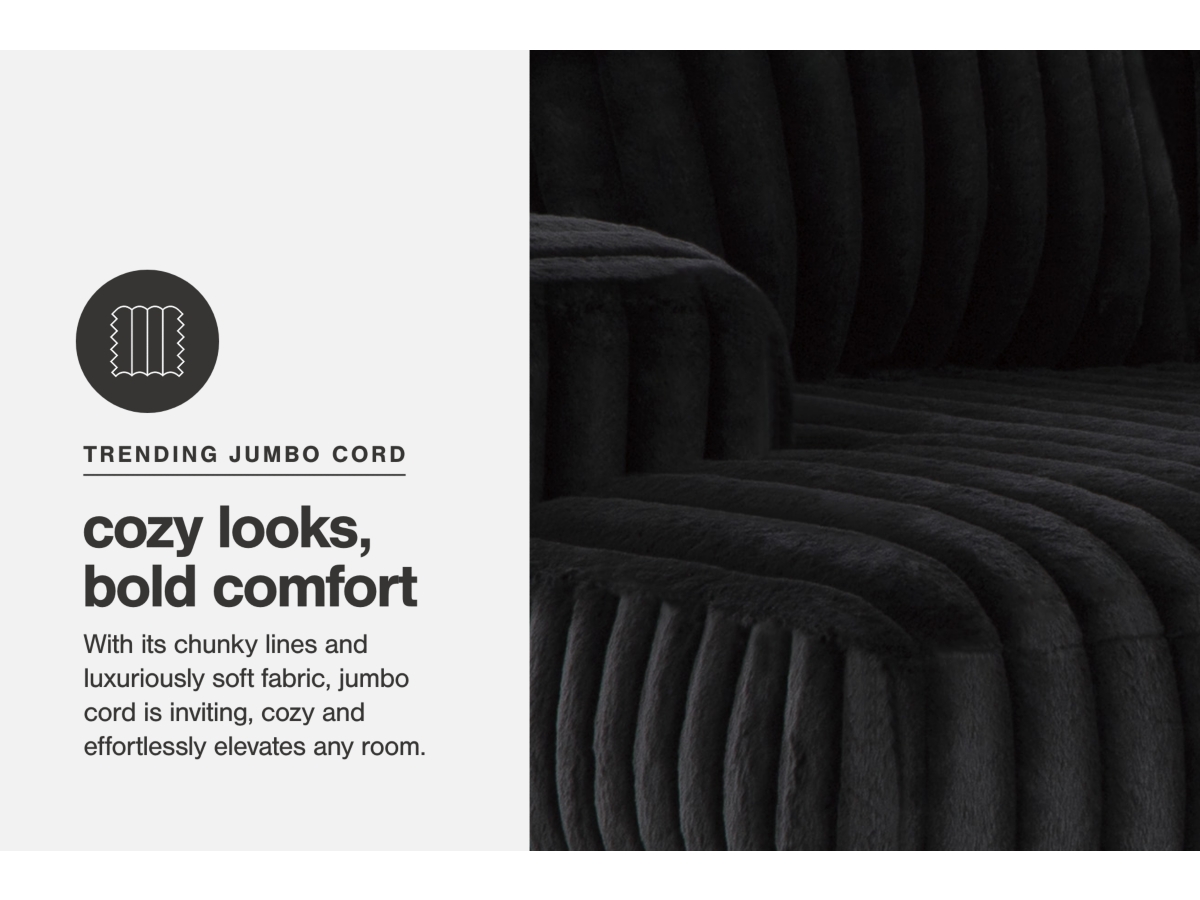 Midnight-Madness Oversized Accent Ottoman - Onyx Midnight-Madness Oversized Accent Ottoman - Onyx