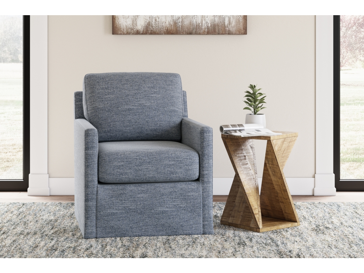Nenana Next Gen Nuvella Performance Fabric Swivel Glider Accent Chair Ashley