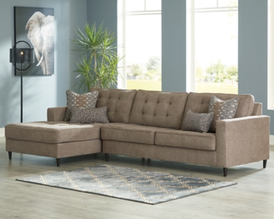 APK-25003-L2 Flintshire 2-Piece Sectional with Chaise, Auburn sku APK-25003-L2