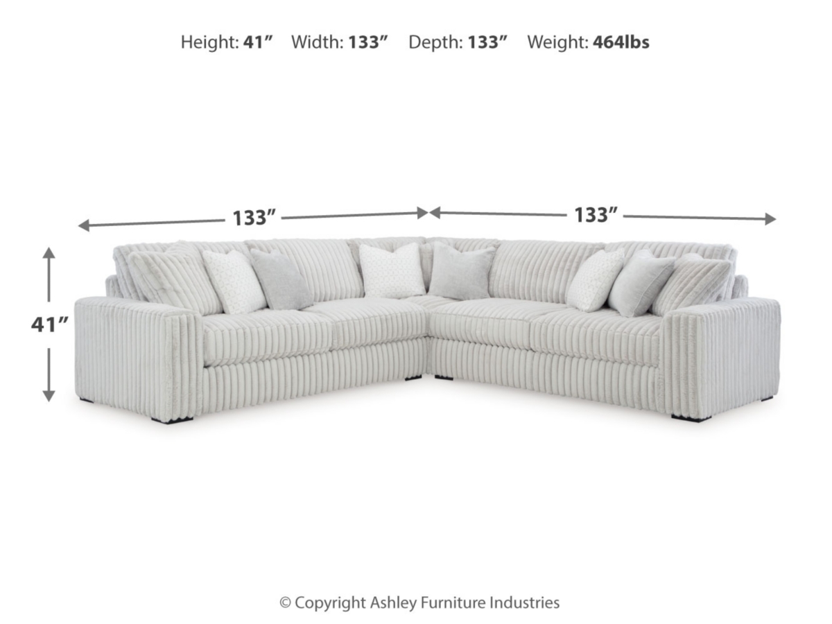 Stupendous 3 Piece Sectional