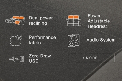 Modmax II 7-Piece Power Reclining Sectional with Audio Consoles