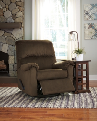 Ashley bronwyn best sale swivel glider recliner