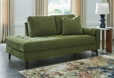 Bixler Right-Arm Facing Corner Chaise, Olive, rollover