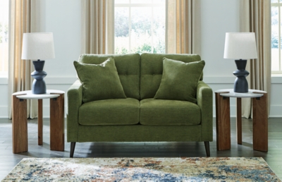 Bixler Loveseat, Olive, rollover