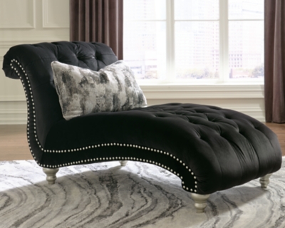 Black best sale chaise lounges