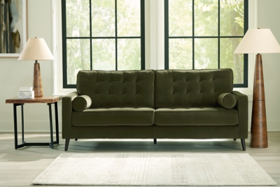 Ashley furniture deals green sofa