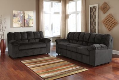 Julson Sofa and Loveseat set, Ebony, large